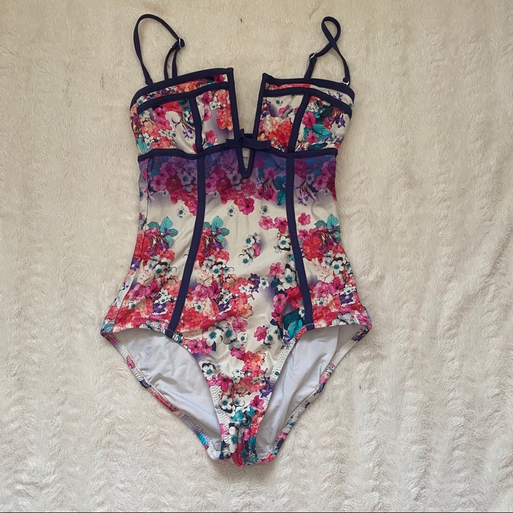 Nanette Lepore floral One-Piece Swimsuit